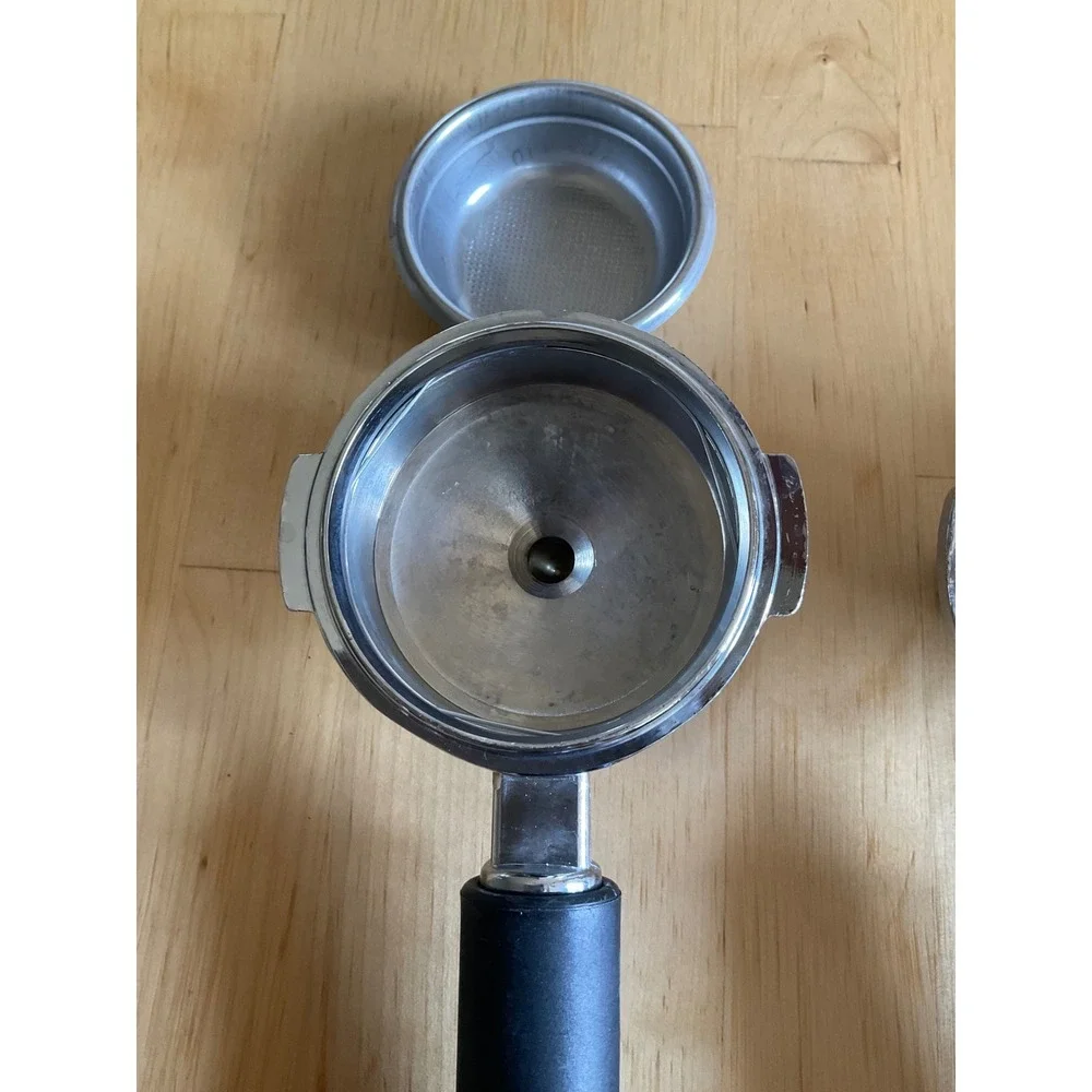 Rancilio Espresso Portafilter Set 20-112-010 with Filter Baskets Lot of 3